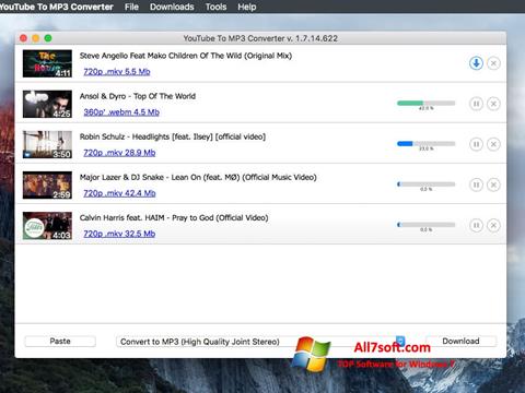 Στιγμιότυπο οθόνης Free YouTube to MP3 Converter Windows 7