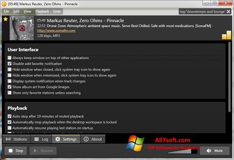 Στιγμιότυπο οθόνης Screamer Radio Windows 7