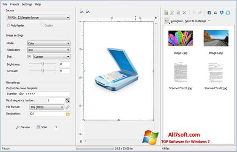 Στιγμιότυπο οθόνης WinScan2PDF Windows 7