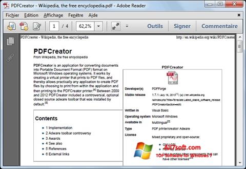 Στιγμιότυπο οθόνης PDFCreator Windows 7