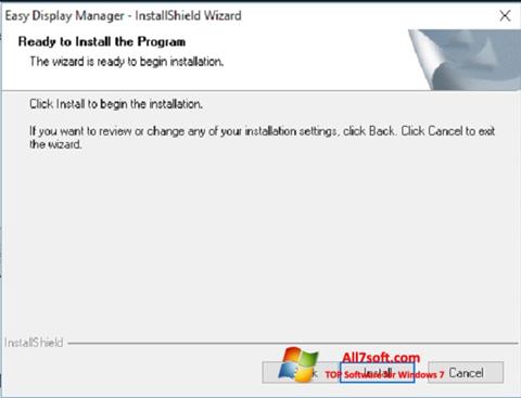 Στιγμιότυπο οθόνης Easy Display Manager Windows 7