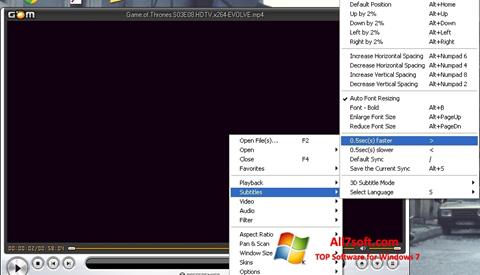 Στιγμιότυπο οθόνης GOM Player Windows 7