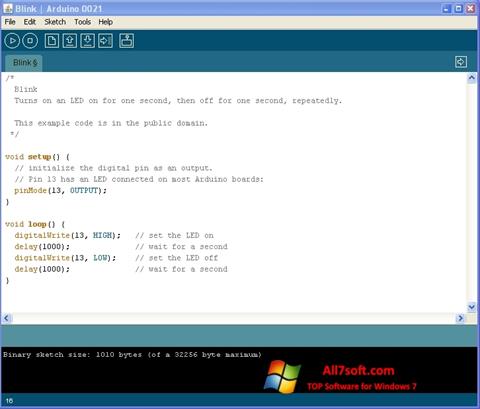 Στιγμιότυπο οθόνης Arduino Windows 7