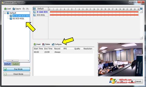 Στιγμιότυπο οθόνης D-ViewCam Windows 7