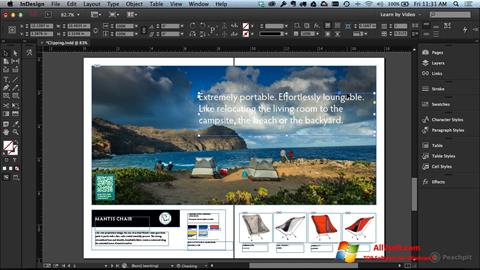 Στιγμιότυπο οθόνης Adobe InDesign Windows 7