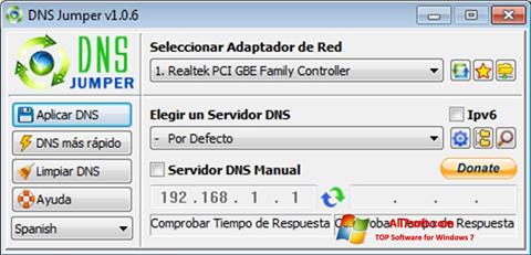 Στιγμιότυπο οθόνης DNS Jumper Windows 7