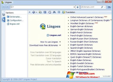 Στιγμιότυπο οθόνης Lingoes Windows 7