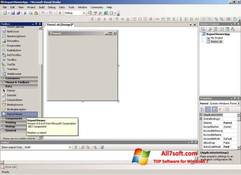 Στιγμιότυπο οθόνης Microsoft Visual Studio Express Windows 7