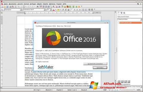 Στιγμιότυπο οθόνης SoftMaker Office Windows 7