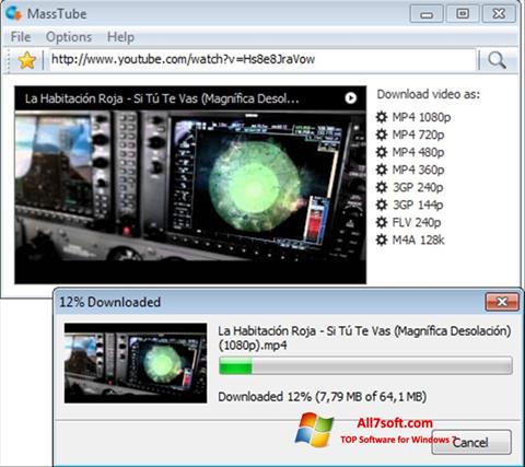 Στιγμιότυπο οθόνης MassTube Windows 7