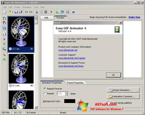 Στιγμιότυπο οθόνης Easy GIF Animator Windows 7