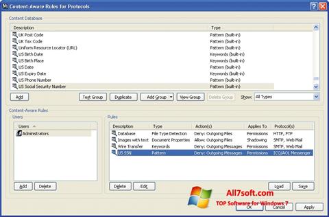Στιγμιότυπο οθόνης DeviceLock Windows 7
