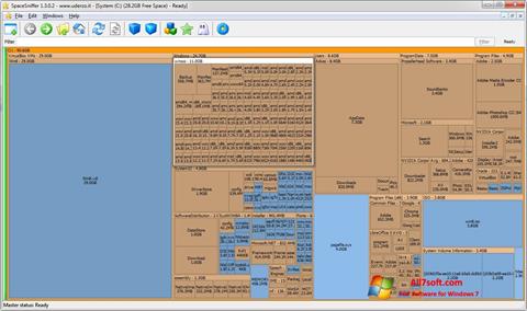 Στιγμιότυπο οθόνης SpaceSniffer Windows 7