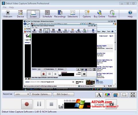 Στιγμιότυπο οθόνης Debut Video Capture Windows 7