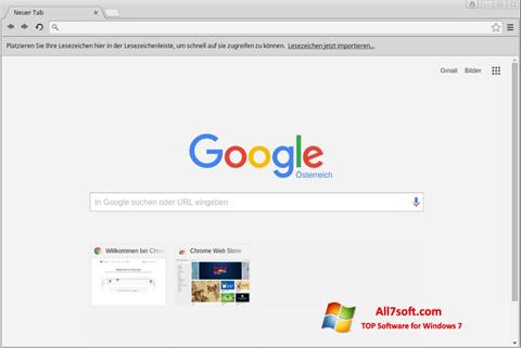 Στιγμιότυπο οθόνης Google Chrome Windows 7