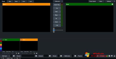 Στιγμιότυπο οθόνης vMix Windows 7