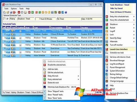 Στιγμιότυπο οθόνης Auto ShutDown Windows 7