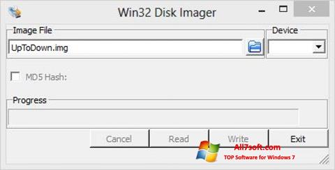 Στιγμιότυπο οθόνης Win32 Disk Imager Windows 7