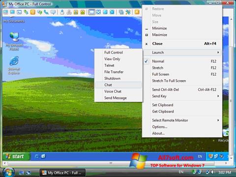 Στιγμιότυπο οθόνης Radmin Windows 7
