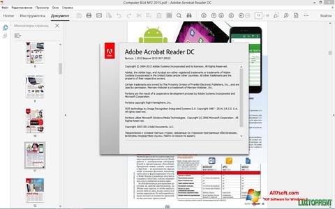 Στιγμιότυπο οθόνης Adobe Acrobat Reader DC Windows 7