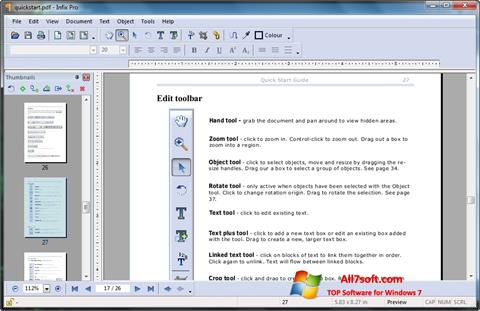 Στιγμιότυπο οθόνης Infix PDF Editor Windows 7