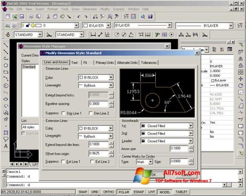 Στιγμιότυπο οθόνης ZWCAD Windows 7