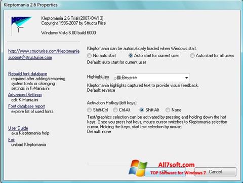 Στιγμιότυπο οθόνης Kleptomania Windows 7