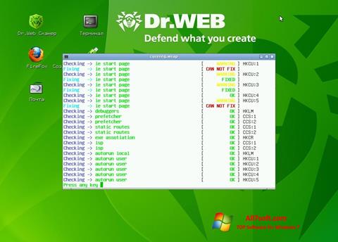 Στιγμιότυπο οθόνης Dr.Web LiveCD Windows 7