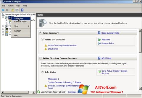 Στιγμιότυπο οθόνης Open Server Windows 7