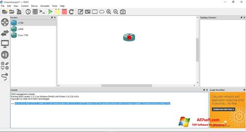 Στιγμιότυπο οθόνης GNS3 Windows 7