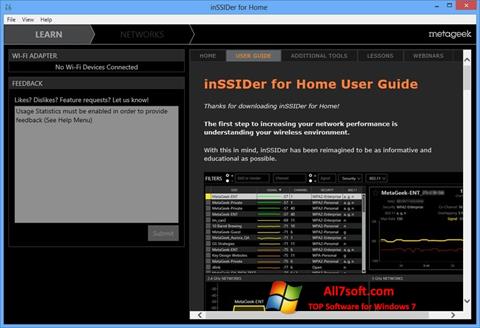 Στιγμιότυπο οθόνης InSSIDer Windows 7