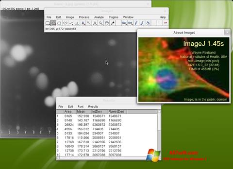 Στιγμιότυπο οθόνης ImageJ Windows 7