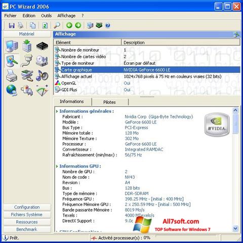 Στιγμιότυπο οθόνης PC Wizard Windows 7