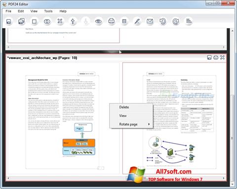 Στιγμιότυπο οθόνης PDF24 Creator Windows 7
