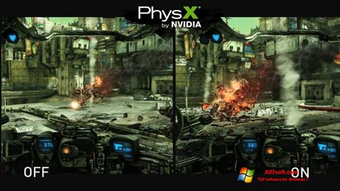 Στιγμιότυπο οθόνης NVIDIA PhysX Windows 7