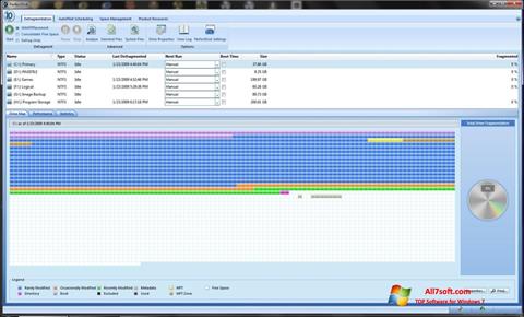 Στιγμιότυπο οθόνης PerfectDisk Windows 7