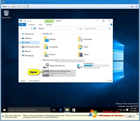 Στιγμιότυπο οθόνης Virtual CD Windows 7