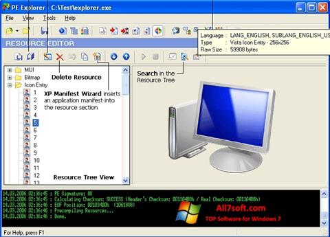 Στιγμιότυπο οθόνης PE Explorer Windows 7