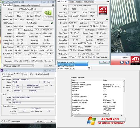 Στιγμιότυπο οθόνης GPU-Z Windows 7