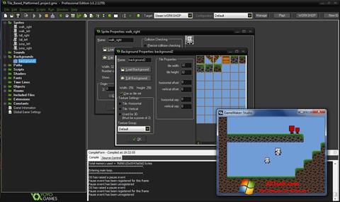 Στιγμιότυπο οθόνης GameMaker: Studio Windows 7