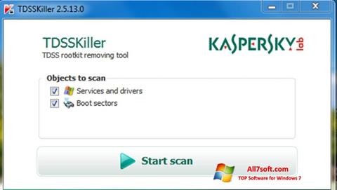 Στιγμιότυπο οθόνης Kaspersky TDSSKiller Windows 7