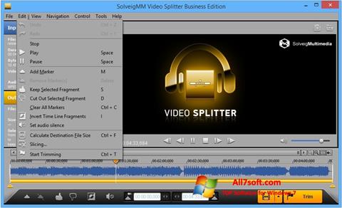 Στιγμιότυπο οθόνης SolveigMM Video Splitter Windows 7