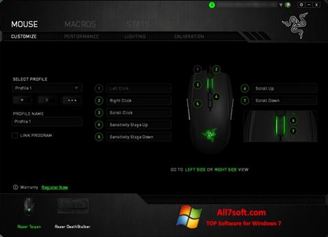 Στιγμιότυπο οθόνης Razer Synapse Windows 7