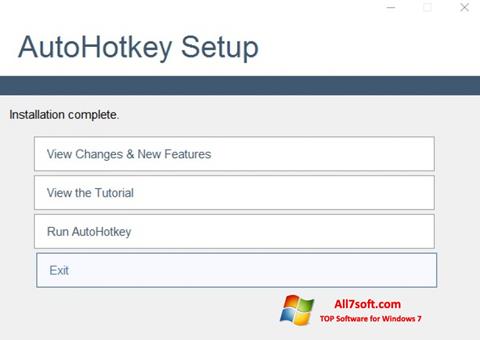 Στιγμιότυπο οθόνης AutoHotkey Windows 7