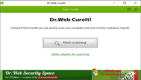 Στιγμιότυπο οθόνης Dr.Web CureIt Windows 7