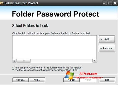 Στιγμιότυπο οθόνης Password Protect USB Windows 7
