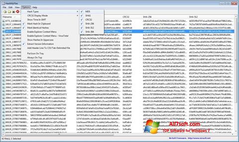Στιγμιότυπο οθόνης HashMyFiles Windows 7