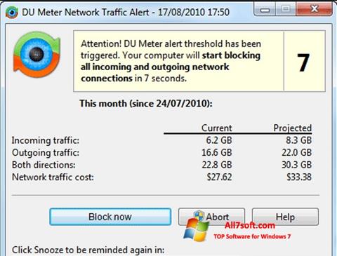 Στιγμιότυπο οθόνης DU Meter Windows 7