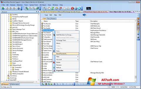 Στιγμιότυπο οθόνης Remote Administration Tool Windows 7