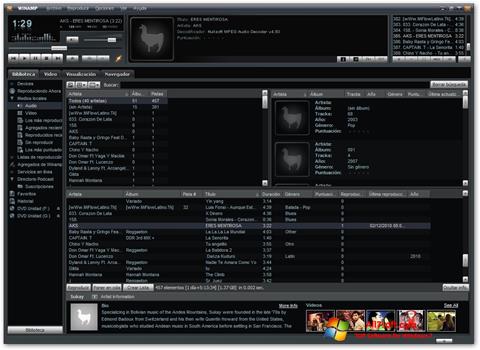 Στιγμιότυπο οθόνης Winamp Pro Windows 7